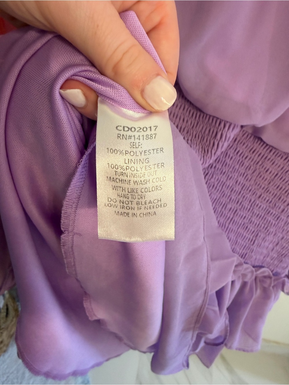 TCEC Lavender Mini Dress Size L - Picture 8 of 8